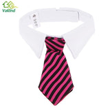 Dog Supplies  Gentleman Puppy Striped Adjustable Tie Necktie Collar Clothes for Dog Cat - catdoglovers.com