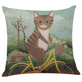 Cute Cat Sofa Bed Home Decoration Festival Pillow Case Cushion Cover - catdoglovers.com