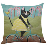 Cute Cat Sofa Bed Home Decoration Festival Pillow Case Cushion Cover - catdoglovers.com