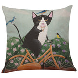 Cute Cat Sofa Bed Home Decoration Festival Pillow Case Cushion Cover - catdoglovers.com