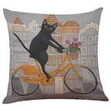 Cute Cat Sofa Bed Home Decoration Festival Pillow Case Cushion Cover - catdoglovers.com