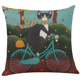 Cute Cat Sofa Bed Home Decoration Festival Pillow Case Cushion Cover - catdoglovers.com