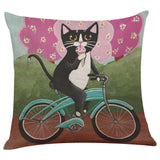 Cute Cat Sofa Bed Home Decoration Festival Pillow Case Cushion Cover - catdoglovers.com