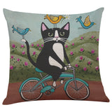 Cute Cat Sofa Bed Home Decoration Festival Pillow Case Cushion Cover - catdoglovers.com