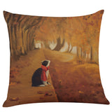 Cute Cat Sofa Bed Home Decoration Festival Pillow Case Cushion Cover - catdoglovers.com