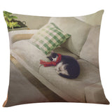 Cute Cat Sofa Bed Home Decoration Festival Pillow Case Cushion Cover - catdoglovers.com