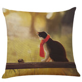 Cute Cat Sofa Bed Home Decoration Festival Pillow Case Cushion Cover - catdoglovers.com