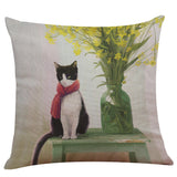 Cute Cat Sofa Bed Home Decoration Festival Pillow Case Cushion Cover - catdoglovers.com