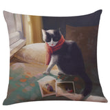 Cute Cat Sofa Bed Home Decoration Festival Pillow Case Cushion Cover - catdoglovers.com