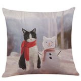 Cute Cat Sofa Bed Home Decoration Festival Pillow Case Cushion Cover - catdoglovers.com