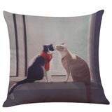 Cute Cat Sofa Bed Home Decoration Festival Pillow Case Cushion Cover - catdoglovers.com