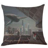 Cute Cat Sofa Bed Home Decoration Festival Pillow Case Cushion Cover - catdoglovers.com