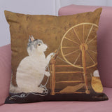 Cute Cat Sofa Bed Home Decoration Festival Pillow Case Cushion Cover - catdoglovers.com