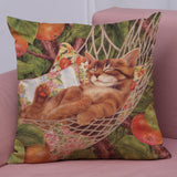 Cute Cat Sofa Bed Home Decoration Festival Pillow Case Cushion Cover - catdoglovers.com