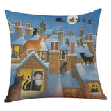 Cute Cat Sofa Bed Home Decoration Festival Pillow Case Cushion Cover - catdoglovers.com