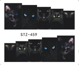 1 Sheet Animal Black Cat Designs Nail Art Stickers Water Transfer Nail Tips Decal DIY Accessory Beauty Nail Decorations LASTZ459 - catdoglovers.com