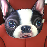 3D Dog Pillows Car Seat Pillow Car Neck Pillow Lovely Auto Headrest Pillow Car Interior Cat Head Neck Seat Cushion Decoratio - catdoglovers.com