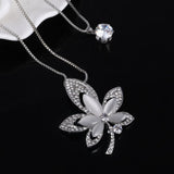Natural Stone Cat Eye CZ Necklace Gold Silver Plated Chain Pendant Necklaces Wholesale Woman Statement Necklace free shipping - catdoglovers.com