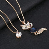 Natural Stone Cat Eye CZ Necklace Gold Silver Plated Chain Pendant Necklaces Wholesale Woman Statement Necklace free shipping - catdoglovers.com
