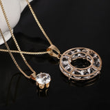 Natural Stone Cat Eye CZ Necklace Gold Silver Plated Chain Pendant Necklaces Wholesale Woman Statement Necklace free shipping - catdoglovers.com