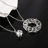 Natural Stone Cat Eye CZ Necklace Gold Silver Plated Chain Pendant Necklaces Wholesale Woman Statement Necklace free shipping - catdoglovers.com
