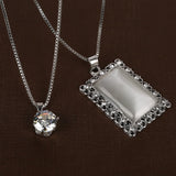 Natural Stone Cat Eye CZ Necklace Gold Silver Plated Chain Pendant Necklaces Wholesale Woman Statement Necklace free shipping - catdoglovers.com