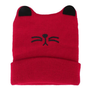 Newborn Baby Cute Hat Kids Spring Autumn Winter Cartoon Cat Beanie Knitted Hats Girls Boys Soft Casual Caps Kids Accessories - catdoglovers.com