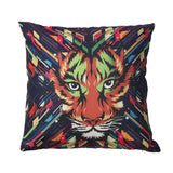 43*43cm Flax Animal Printed Pillowcase Cushion Cover Cute Cat Cotton Lien Cushion Cover Sofa Home Decorative Pillows Covers New - catdoglovers.com