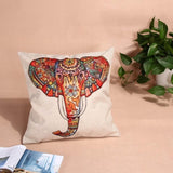 43*43cm Flax Animal Printed Pillowcase Cushion Cover Cute Cat Cotton Lien Cushion Cover Sofa Home Decorative Pillows Covers New - catdoglovers.com