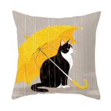 Nordic Super Soft Decorative Throw Pillow Case Cat Kitten Printing Linen  Pillow Case Decorative Cushion Pillow Cover - catdoglovers.com