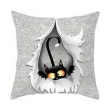 Nordic Super Soft Decorative Throw Pillow Case Cat Kitten Printing Linen  Pillow Case Decorative Cushion Pillow Cover - catdoglovers.com