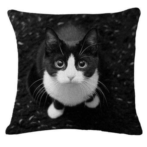 New Arrival Fashion Lovely Cat Patterns Cotton Linen Throw Pillows Pillow Cover Sofa Bedroom Decor Pillow Case - catdoglovers.com