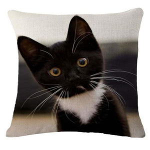 New Arrival Fashion Lovely Cat Patterns Cotton Linen Throw Pillows Pillow Cover Sofa Bedroom Decor Pillow Case - catdoglovers.com