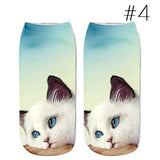 Lovely 3D Print Cotton Short Socks Boat Casual Cat Cartoons Kawaii Ankle Female Cute Art Women Sock Girl Gifts Accessories - catdoglovers.com