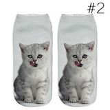 Lovely 3D Print Cotton Short Socks Boat Casual Cat Cartoons Kawaii Ankle Female Cute Art Women Sock Girl Gifts Accessories - catdoglovers.com