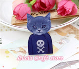 SALE! 1PC Acrylic Badge Cat Brooches Pin Up Collar Tips Epaulette Enamel Broche Christmas Gifts DIY Sewing Accessories 048016010 - catdoglovers.com