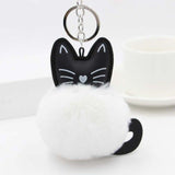 3 Key Animal Holder 3 Holder Accessory 1inch Cat Chain 8 Keyring Pompom Decoration cm 5 Ball Bag Cute cm 9 Pendant - catdoglovers.com