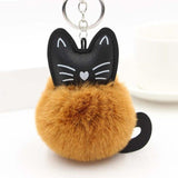 3 Key Animal Holder 3 Holder Accessory 1inch Cat Chain 8 Keyring Pompom Decoration cm 5 Ball Bag Cute cm 9 Pendant - catdoglovers.com