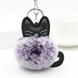 3 Key Animal Holder 3 Holder Accessory 1inch Cat Chain 8 Keyring Pompom Decoration cm 5 Ball Bag Cute cm 9 Pendant - catdoglovers.com