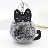 3 Key Animal Holder 3 Holder Accessory 1inch Cat Chain 8 Keyring Pompom Decoration cm 5 Ball Bag Cute cm 9 Pendant - catdoglovers.com