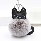 3 Key Animal Holder 3 Holder Accessory 1inch Cat Chain 8 Keyring Pompom Decoration cm 5 Ball Bag Cute cm 9 Pendant - catdoglovers.com