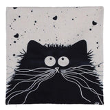 45cm*45cm Decorative Pillows Cartoon Cat Pillow Case Linen Cotton Cat Cushion Cover Chair Seat Car Sofa Kitten Pillowcase - catdoglovers.com