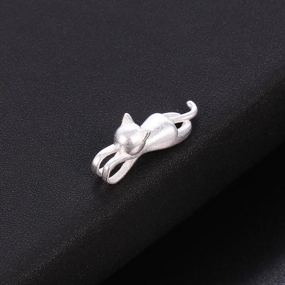 Sand Accessories Design Silver Necklaces Shape Glossy Fashion Cat Design Casual Women Necklace Surface Pendant Cute - catdoglovers.com